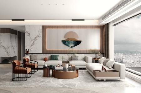 living room 3ds max vray interior scene model 0022