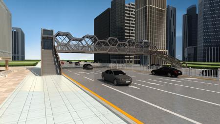 Bridge 3ds max vray exterior scene model 0033