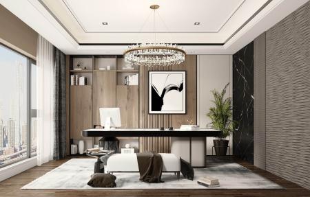 Home office 3ds max vray interior scene model 0018