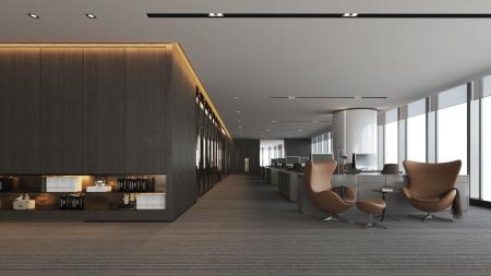 Office 3ds max vray interior scene model 0025