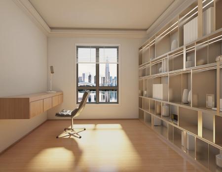 Study room 3ds max vray interior scene model 0016