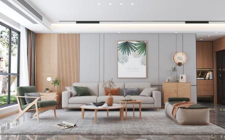 Living room 3ds max vray interior scene model 0003