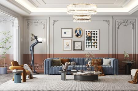 living room 3ds max vray interior scene model 0068