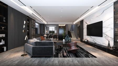 living room 3ds max vray interior scene model 0002