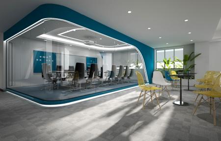 Meeting room 3ds max vray interior scene model 008