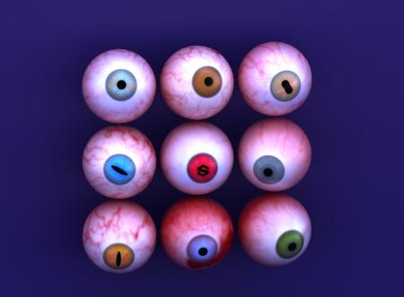 Eyes 3ds max vray model 0004