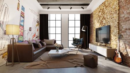 Living room 3ds max vray interior scene model 0180