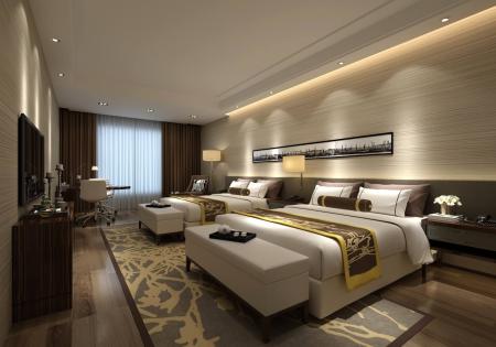 Hotel room 3ds max vray interior scene model 0056