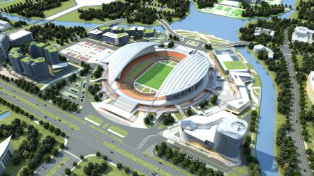 Stadium 3ds max vray exterior scene model 0017