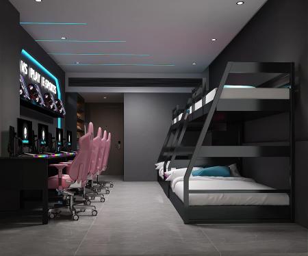 Gaming room 3ds max vray interior scene model 0045