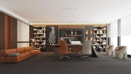 Office 3ds max vray interior scene model 0093