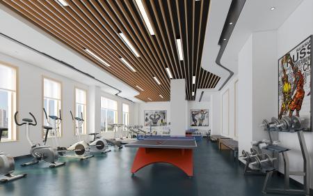 Gym 3ds max vray interior scene model 0001