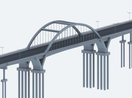 Bridge 3ds max vray exterior scene model 0008