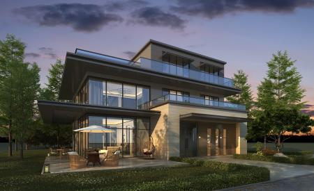 Villa 3ds max vray exterior scene model 00070