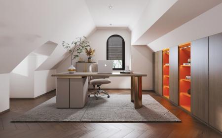 Home office 3ds max vray interior scene model 0037