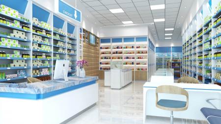 Hospital pharmacy 3ds max vray interior scene mode