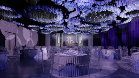 Wedding hall 3ds max vray interior scene model 002