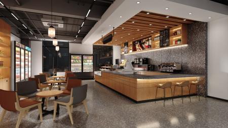 Coffee shop 3ds max vray interior scene model 0070