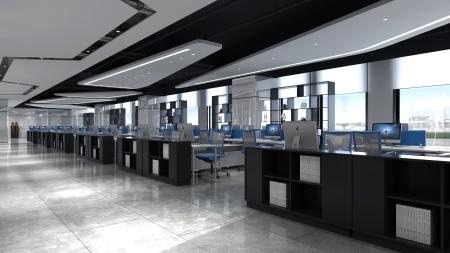 Office 3ds max vray interior scene model 0032