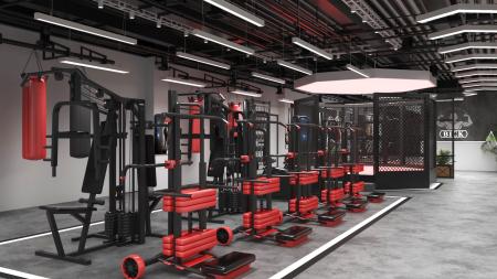 Gym 3ds max vray interior scene model 0008