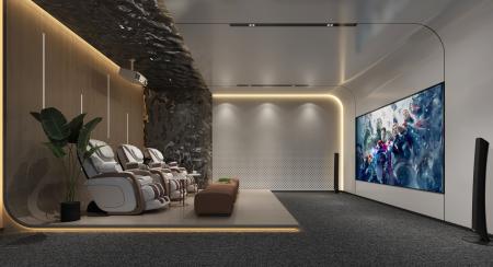 Home Cinema 3ds max vray interior scene model 0033