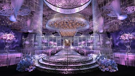 Wedding hall 3ds max vray interior scene model 001