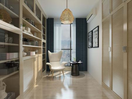 Study room 3ds max vray interior scene model 0017