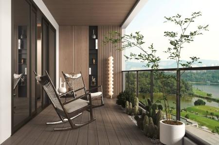 Modern Balcony 3ds max vray exterior scene model 0