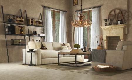 Living room 3ds max vray interior scene model 0112