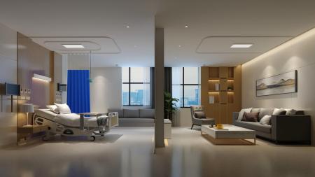 Hospital ward 3ds max vray interior scene model 00