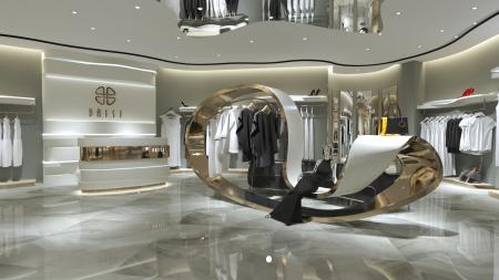 Clothing store 3ds max vray interior scene model 0