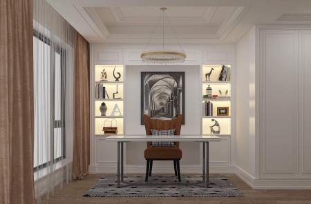 Home office 3ds max vray interior scene model 0028