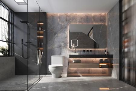 Bathroom 3ds max vray interior scene model 0084