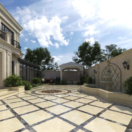 Modern Courtyard Villa Garden 3ds max vray exterio