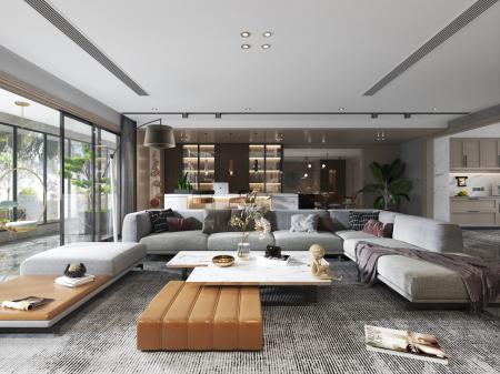 living room 3ds max vray interior scene model 0034