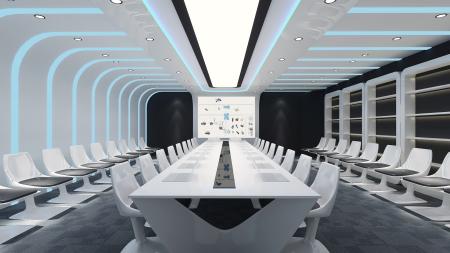 Meeting room 3ds max vray interior scene model 001