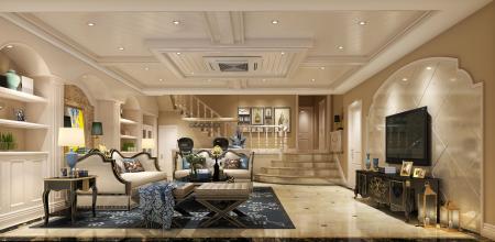 Living room 3ds max vray interior scene model 0114