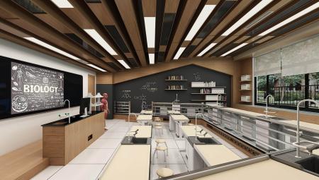 Laboratory classroom 3ds max vray interior scene m