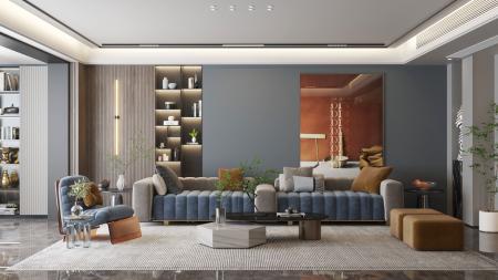 living room 3ds max vray interior scene model 0040