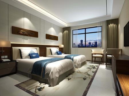 Hotel room 3ds max vray interior scene model 0064