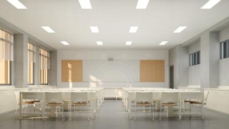 Classroom 3ds max vray interior scene model 0041