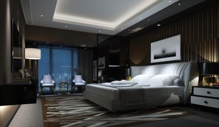 Hotel single room 3ds max vray interior scene mode