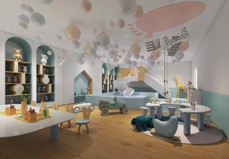 Kindergarten 3ds max vray interior scene model 001