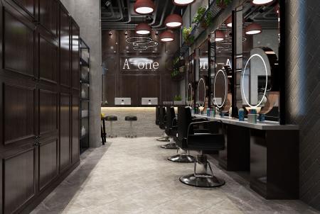 Barbershop 3ds max vray interior scene model 0002