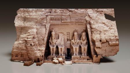 Egyptian Statue 3ds max vray exterior scene model 