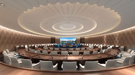 Conference hall 3ds max vray interior scene model 