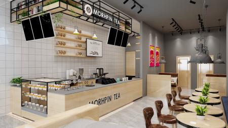 Coffee shop 3ds max vray interior scene model 0044