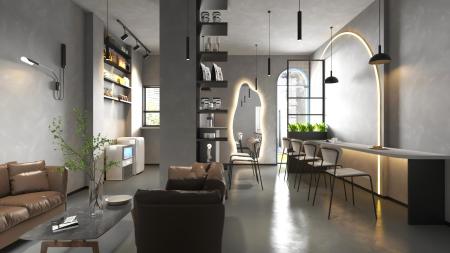 Coffee shop 3ds max vray interior scene model 0086