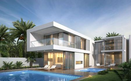 Villa 3ds max vray exterior scene model 0012