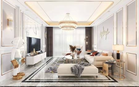 living room 3ds max vray interior scene model 0014